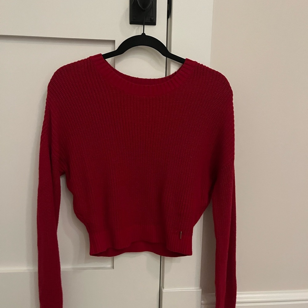 red sweater